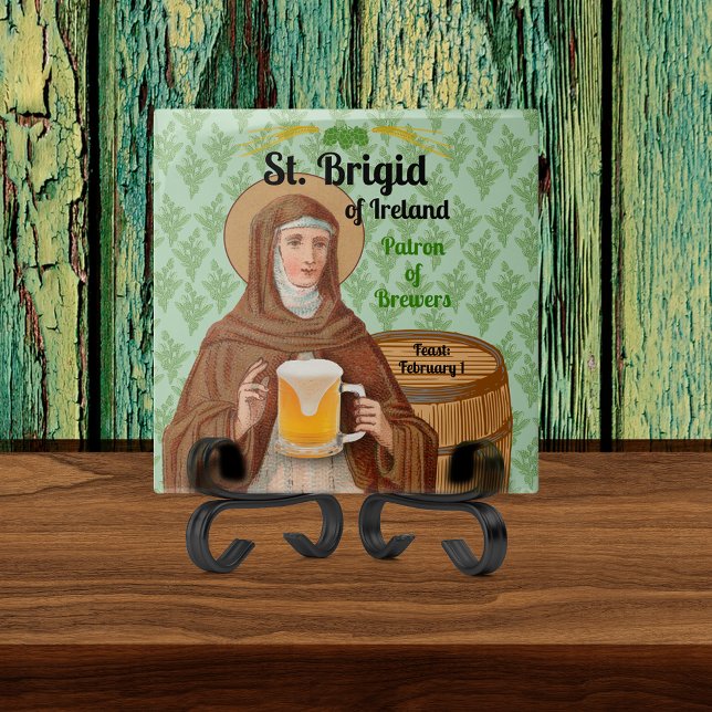Santa Brígida da Irlanda e Seu Barril de Cerveja (Criador carregado)