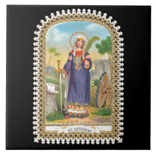 Santa Catarina de Alexandria com traje egípcio