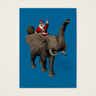 Santa Claus Andando Elefante