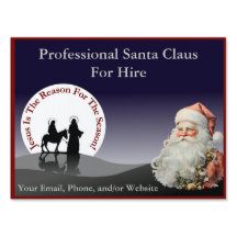 Santa Claus Business Card Yard Sign