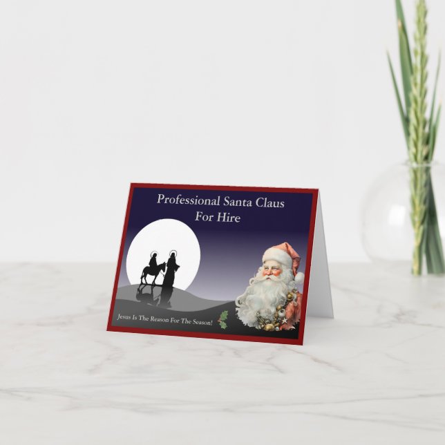 Santa Claus Cartão de visita Mailer (Frente)