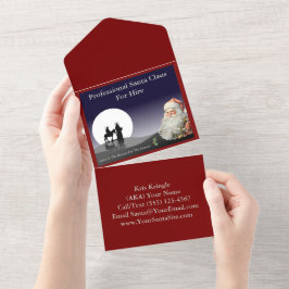 Santa Claus Cartão de visita Mailer