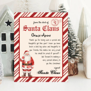 Santa Claus - Letra de Papais noeis Vintage Imprim
