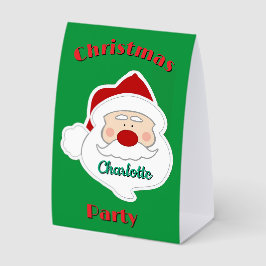 Santa Claus Table Tent Paper Sign