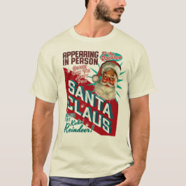 Santa Claus Uma Noite Apenas Camisa De Natal