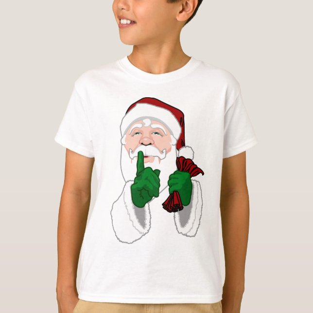 Santa Clause Camisa Diversão Papais noeis do Crian (Frente)