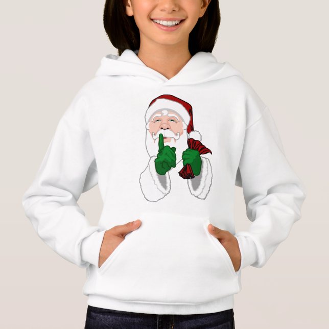 Santa Clause Camiseiros Hoodie Papais noeis Camise (Frente)