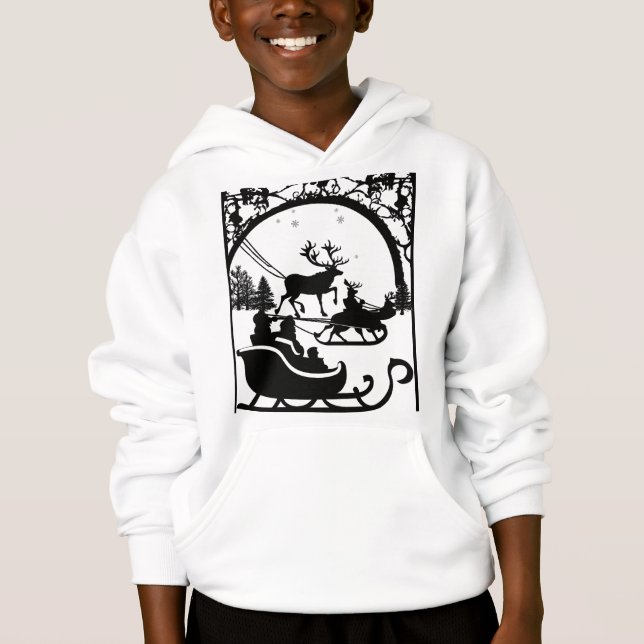 Santa clause hoodie for kids (Frente)