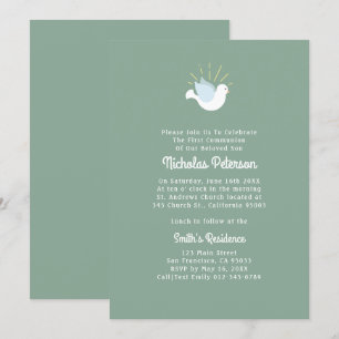 Santa Dove   Convite de Primeira Confirmação