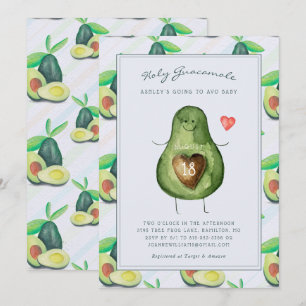Santa Guacamole Convite ao Chá de fraldas Avoca