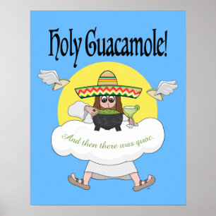 Santa Guacamole Poster