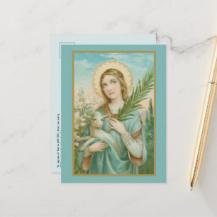 Santa Inês de Roma (MH 01) Cartão Postal