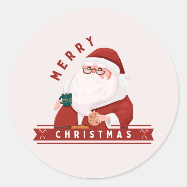 Santa & Magia das Árvores – Adesivos e Convites de (Frente)