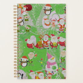 Santa Magical Green New Year Agendas
