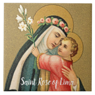 Santa Rosa de Lima e o Menino Jesus (M 023)