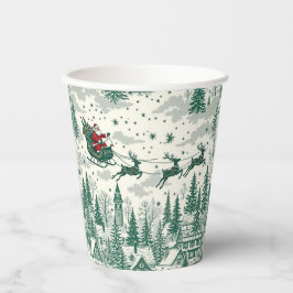 "Santa’s Sleigh Ride – Vintage Christmas Cup Desig