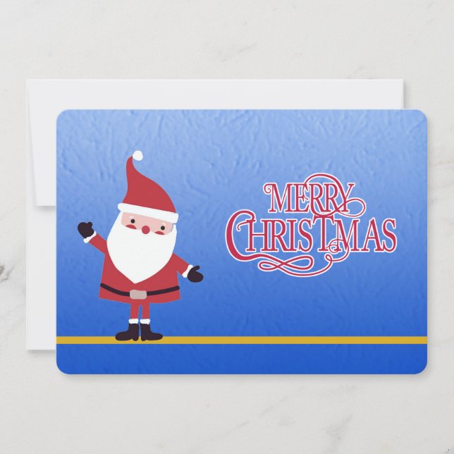 Santa says Merry Christmas - Personalize photo (Frente)