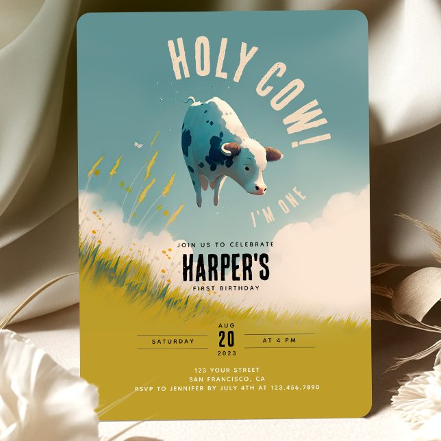 Santa vaca, sou um convite para primeiros aniversa (Criador carregado)