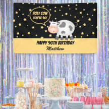 Santa Vaca Você é 90 Feliz Feliz Aniversário de 90