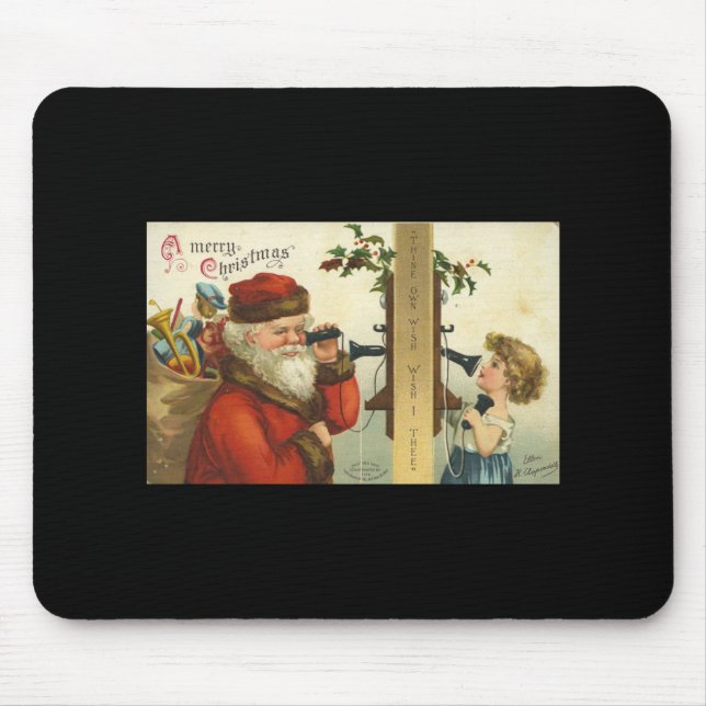 Santa Wish I Thee Mouse Pad (Frente)