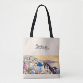 Santarini Bolsa Tote de Aquarela - Beleza Atempora