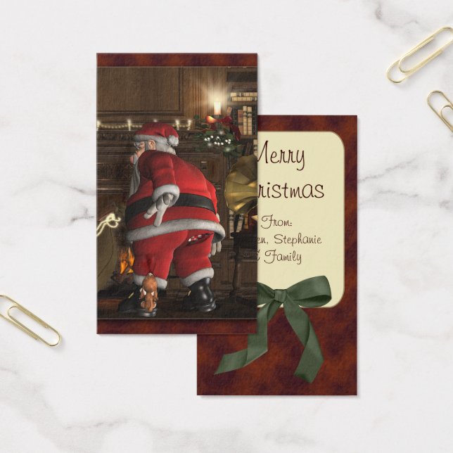 Santas Natal Puppy Tag (Escritótio)