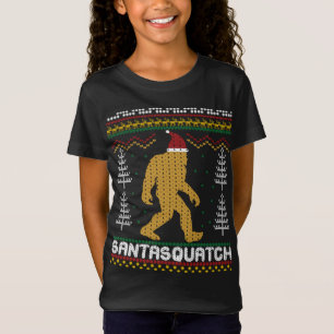 Santasquatch Bigfoot Febre Suéter de Natal