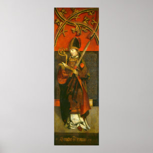 Santo Alcuin - Poster de Belas Artes Alemãs Tyrole