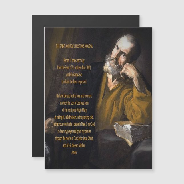 Santo Andrew Christmas Novena (Frente/Verso)