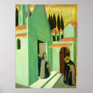 Santo Anthony - Sano di Pietro Fine Art Poster