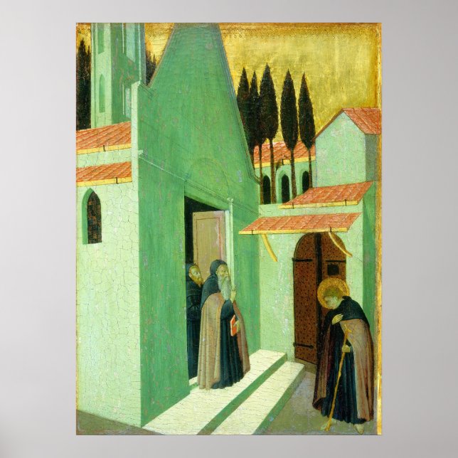 Santo Anthony - Sano di Pietro Fine Art Poster (Frente)