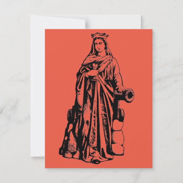 Santo Barbara Virgin e mártir (Frente)