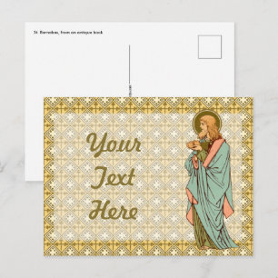 Santo Barnabé o Apóstolo (RLS 02) Cartão Postal 1