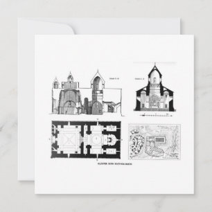 Santo Bartholomew Monastério e plano cruzado