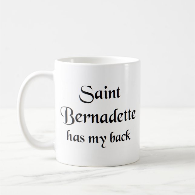 santo bernadette caneca de café (Esquerda)