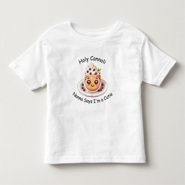 Santo Cannoli Nonna diz que sou uma camiseta Cutie (Frente)