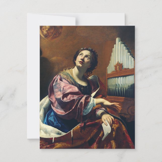 Santo Cecilia por Simon Vouet (Frente)