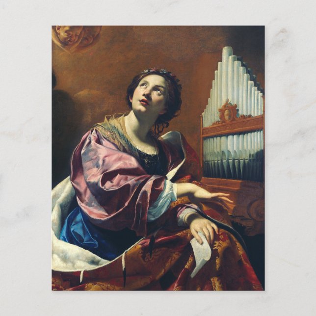 Santo Cecilia por Simon Vouet (Frente)
