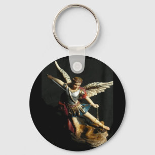 Santo do Angel Guardian Michael chaveiro