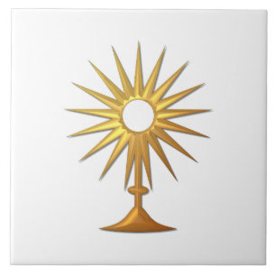 Santo Eucarista em Monstrance ouro