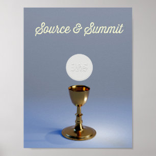 Santo Eucharista Chalice e Poster de Anfitrião
