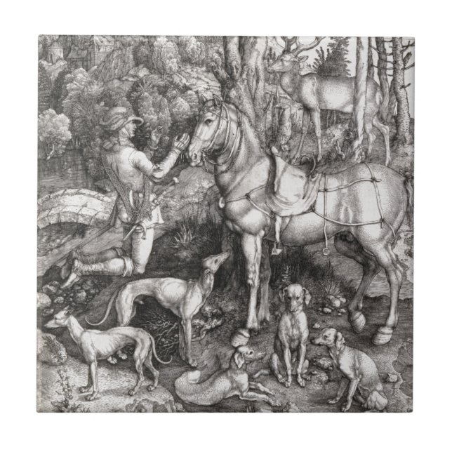 Santo Eustace Engrave por Albrecht Durer (Frente)