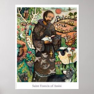 Santo Francis Católico Poster de sala de aula
