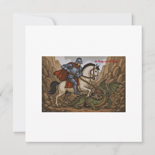 Santo George matar o Dragão - batalha Lumláon (Frente)