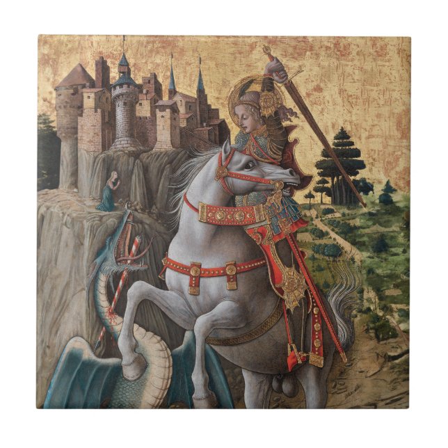 Santo George Slays Dragon Carlo Crivelli Paintin (Frente)