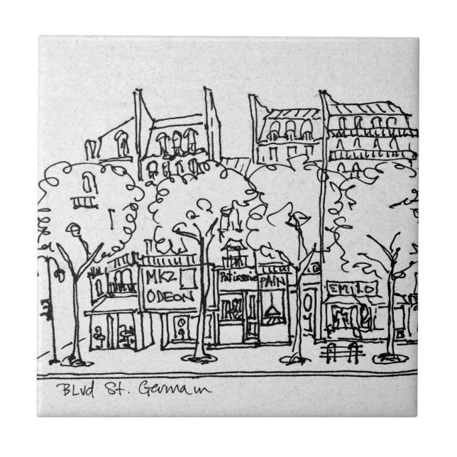 Santo-Germain-des-Pres| Paris, França (Frente)