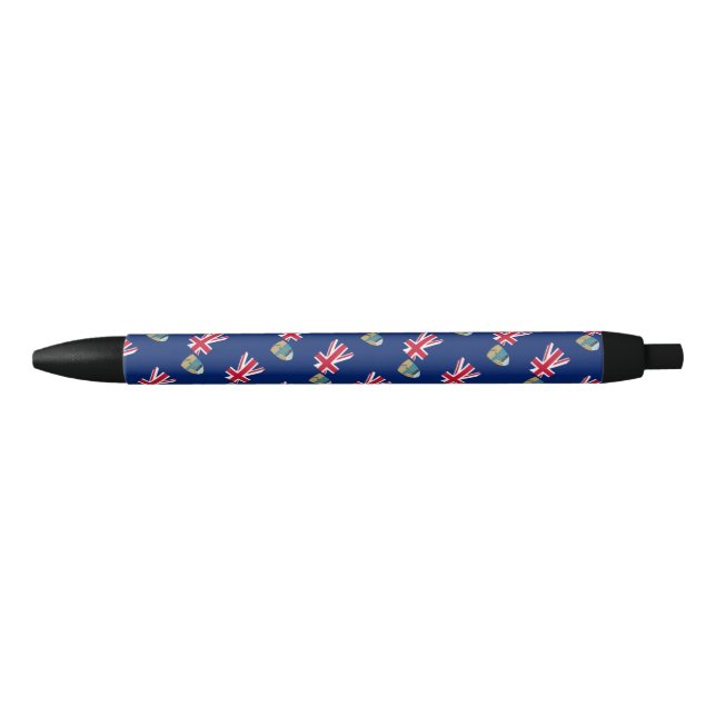 Santo Helena Flag Ballpoint Caneta (Frente)