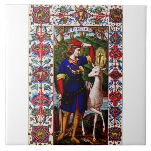 Santo Huberto de Liege com o cervo 