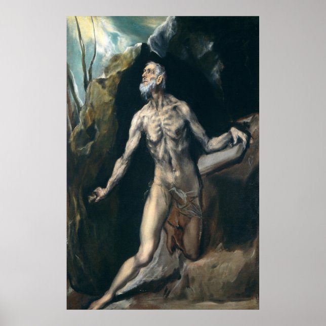 Santo Jerome - El Greco, Poster de Belas Artes Gre (Frente)