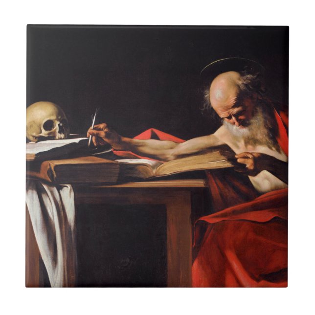 Santo Jerome Escrevendo Michelangelo Caravaggio (Frente)